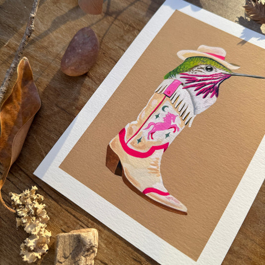 Pink Pony Boot | Art Print