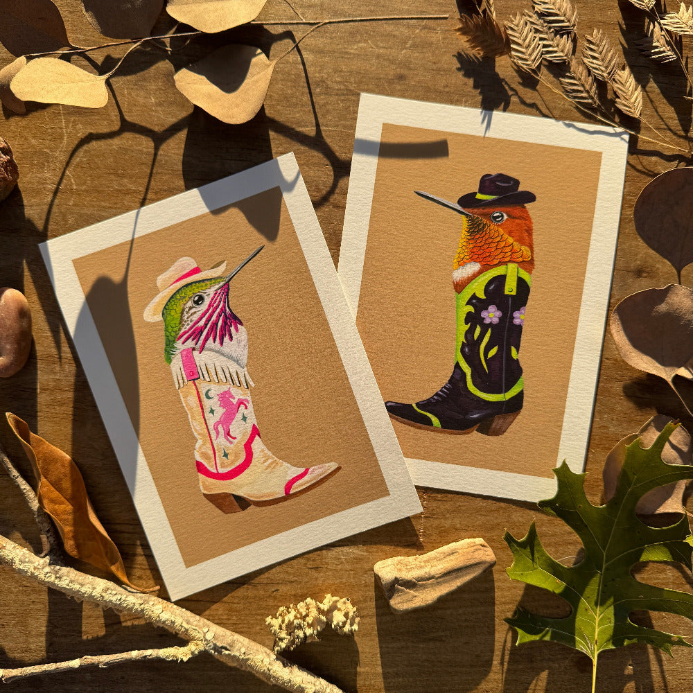 Hummingboot Duo | Art Print Pack