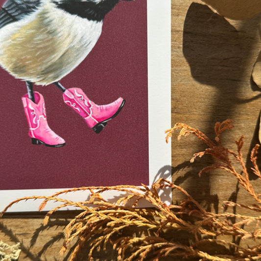 Cowboy Chickadee | Art Print