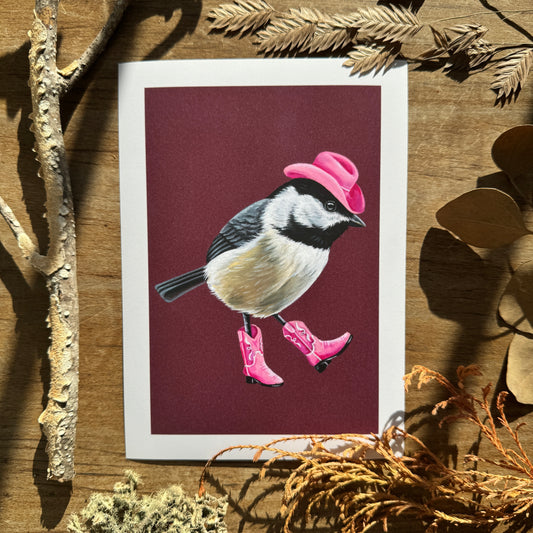 Cowboy Chickadee | Art Print