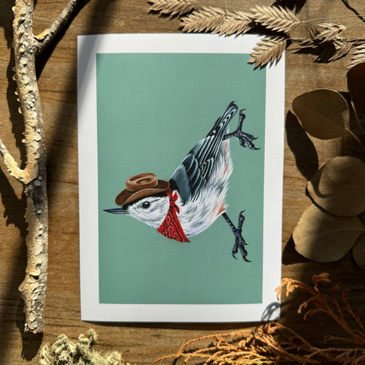 Cowpoke Nuthatch | Art Print