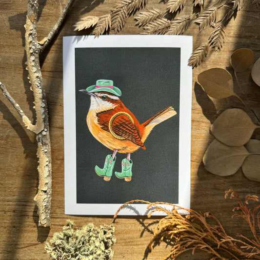 Wranglin' Wren | Art Print