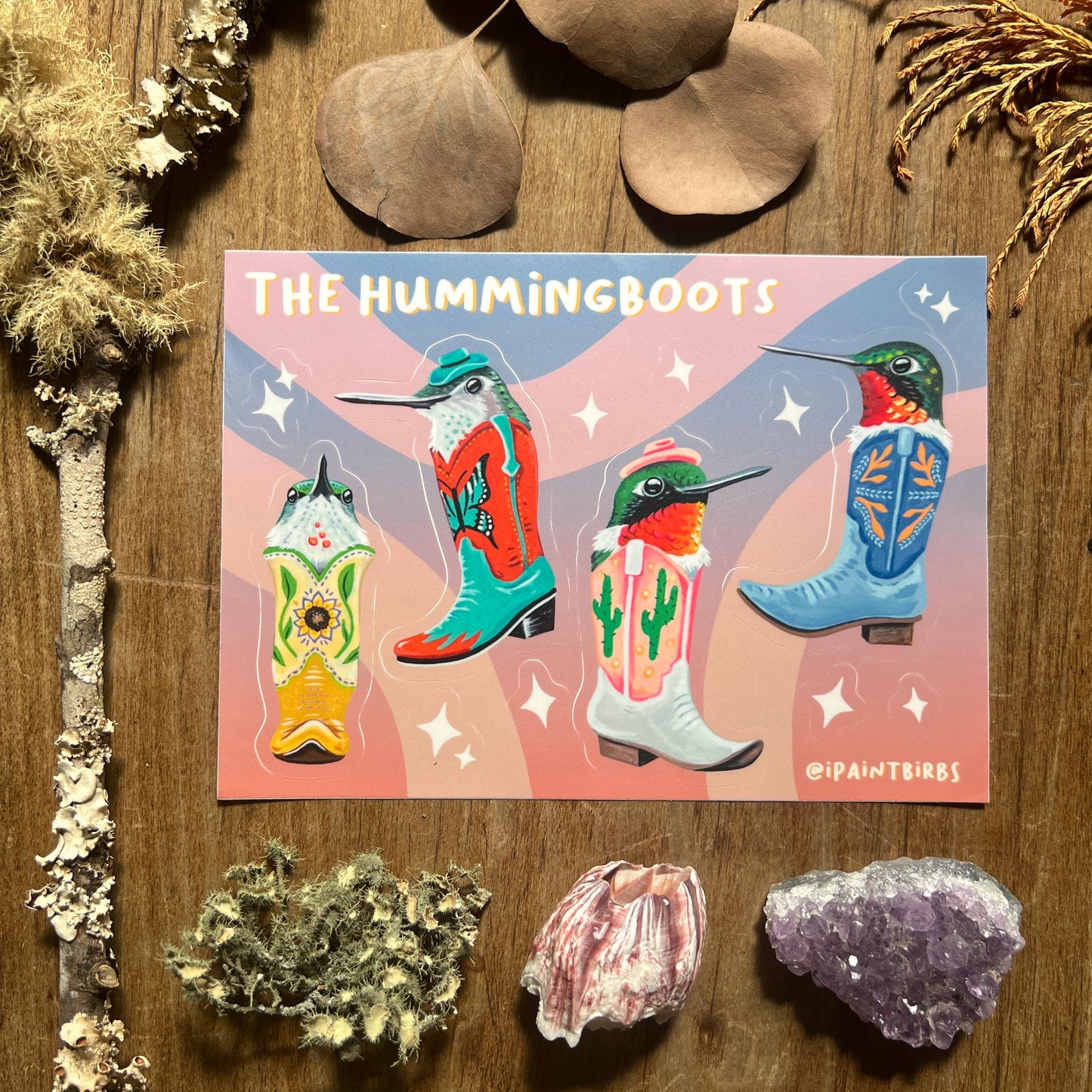 The Hummingboots || Sticker Sheet