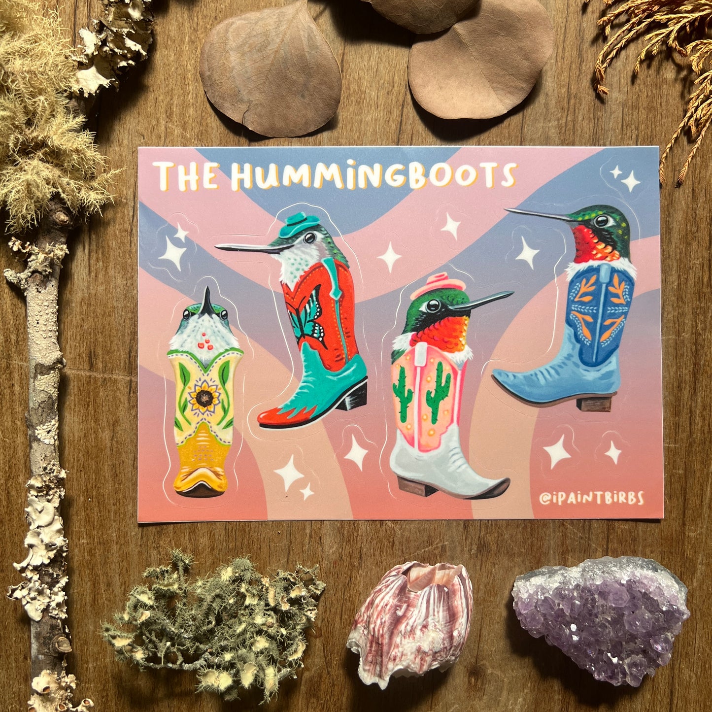 The Hummingboots || Sticker Sheet