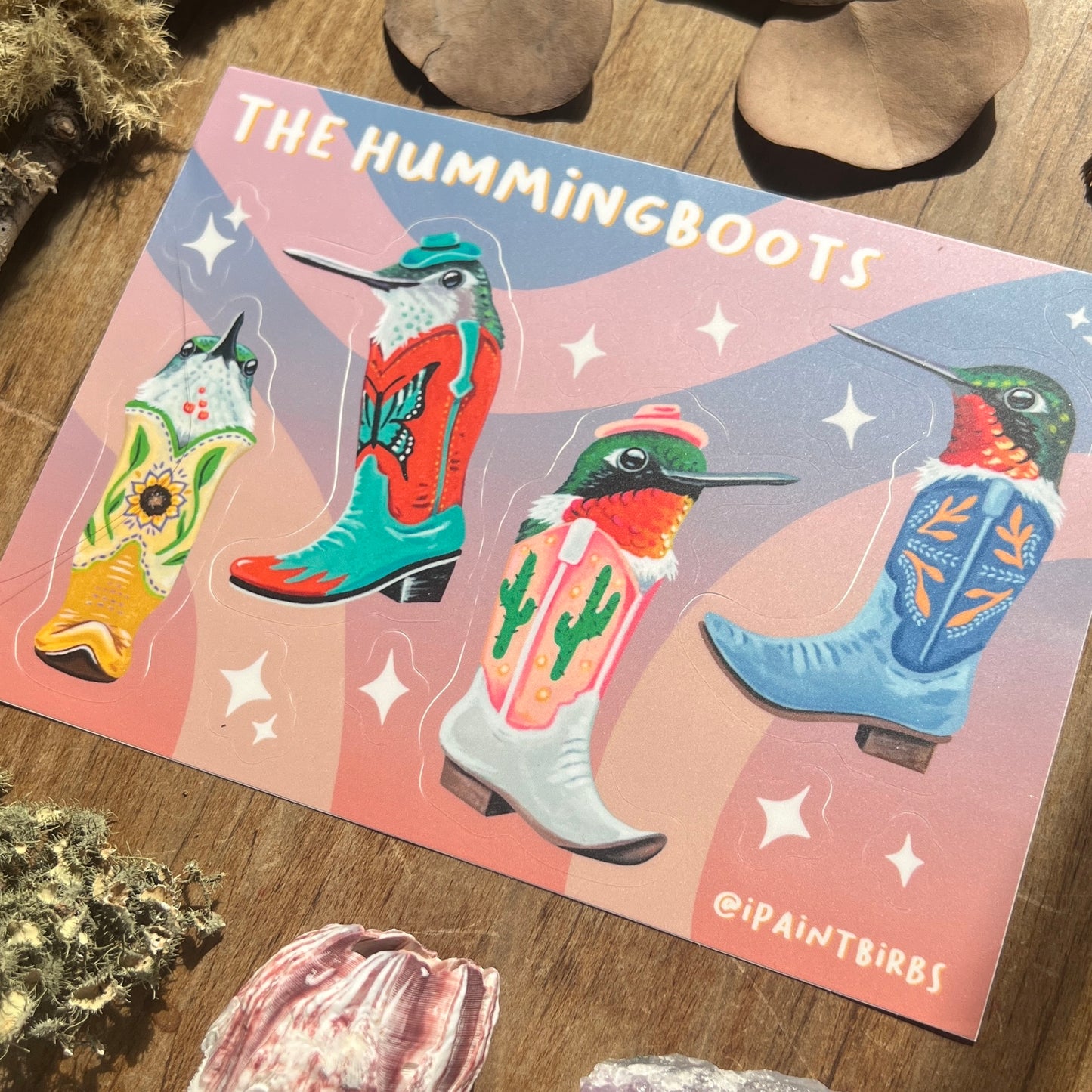 The Hummingboots || Sticker Sheet