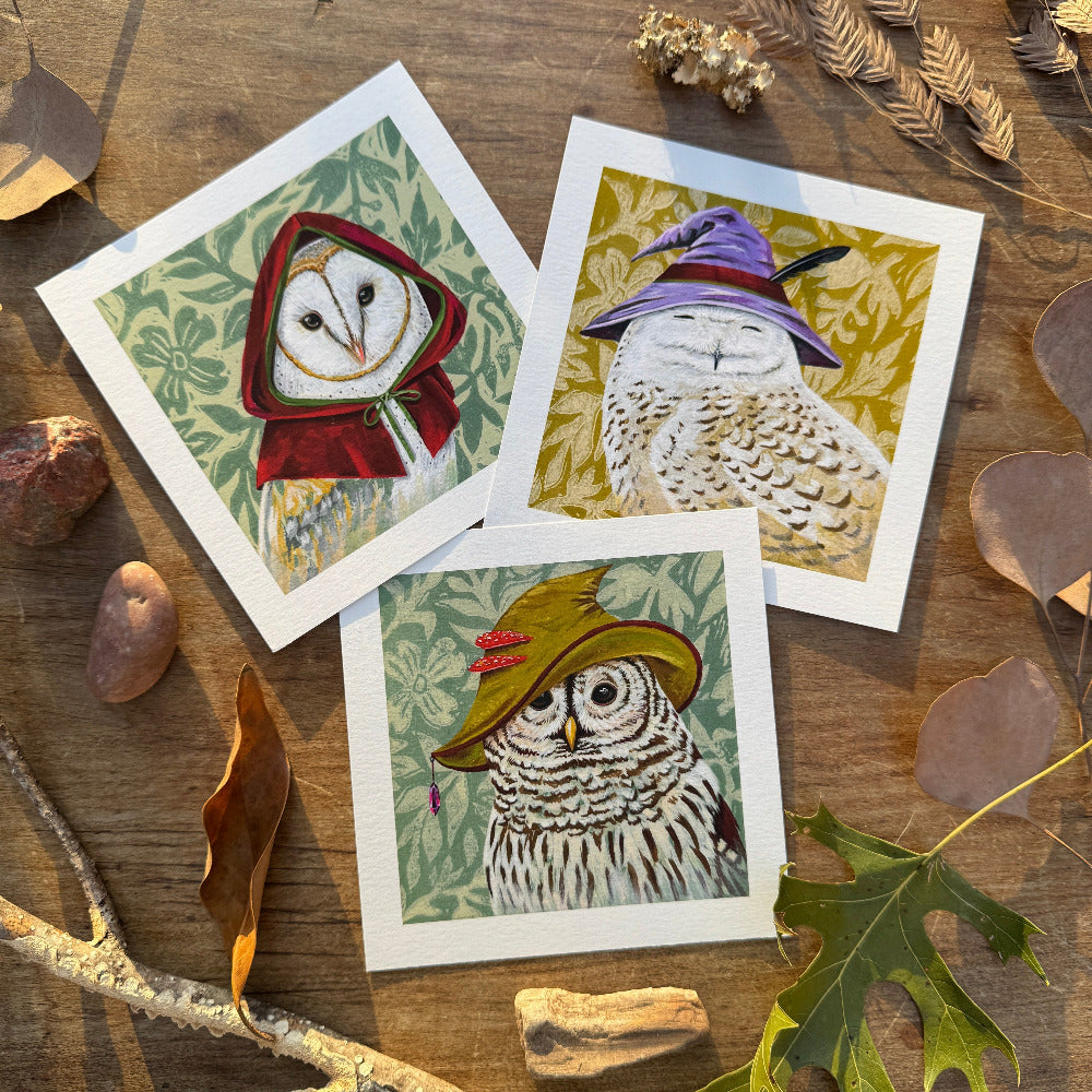 The Owls Three | Art Print Pack
