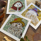 The Owls Three | Art Print Pack