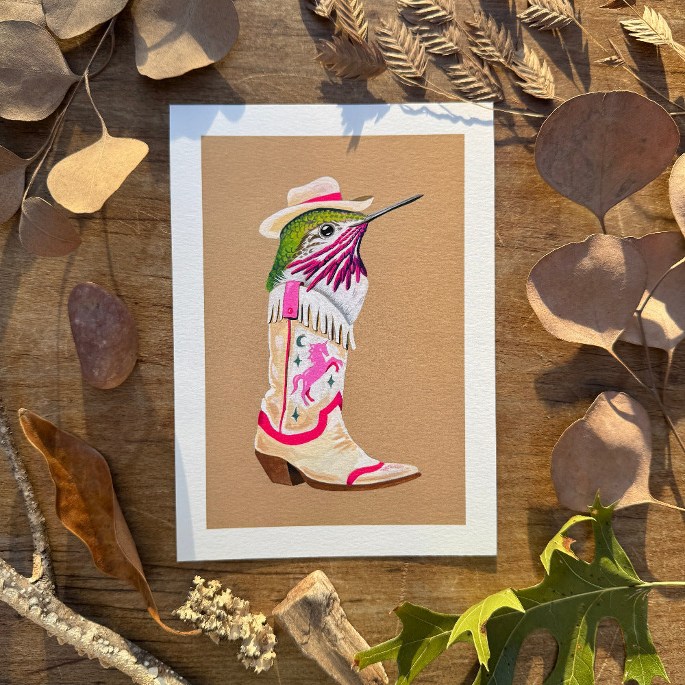 Pink Pony Boot | Art Print