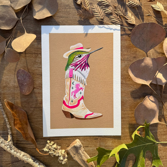 Pink Pony Boot | Art Print