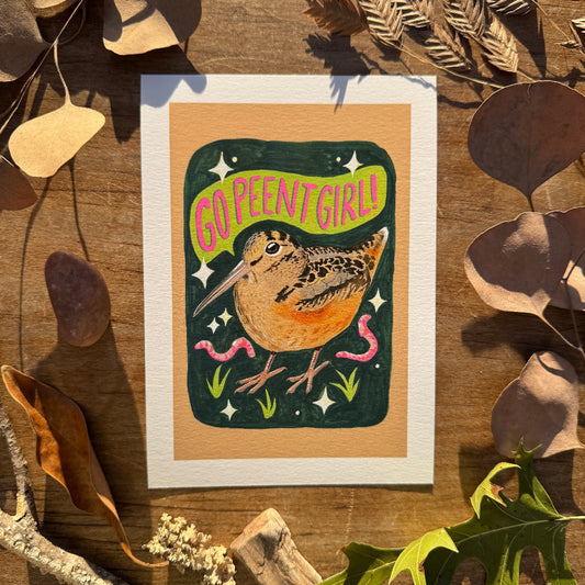 Go Peent Girl | Art Print