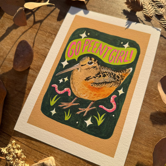 Go Peent Girl | Art Print