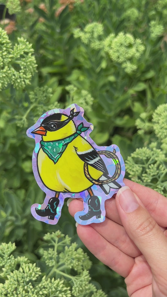 Clybe the Goldfinch | Sparkly