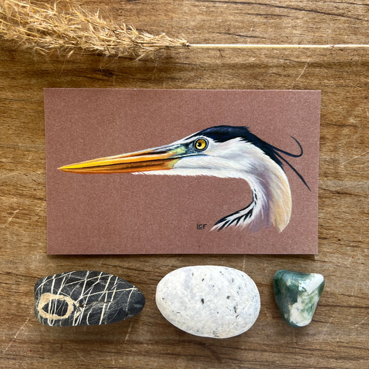 Great Blue Heron | Tiny Art Print