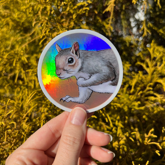 Holographic Pearl Punch Sticker
